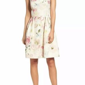 Maggy London Floral Spring Wedding Dress